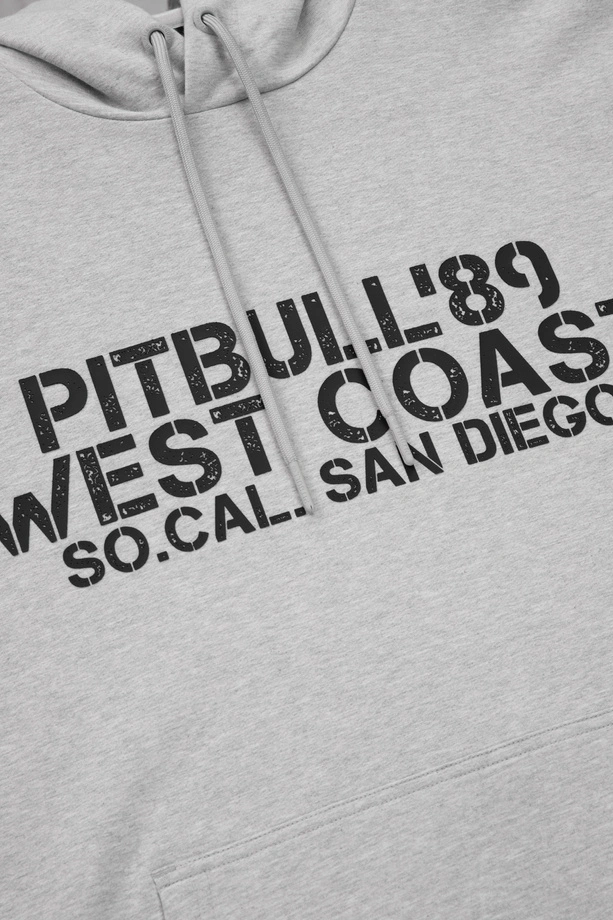 Bluza męska z kapturem Pitbull Pit Bull Driving szara