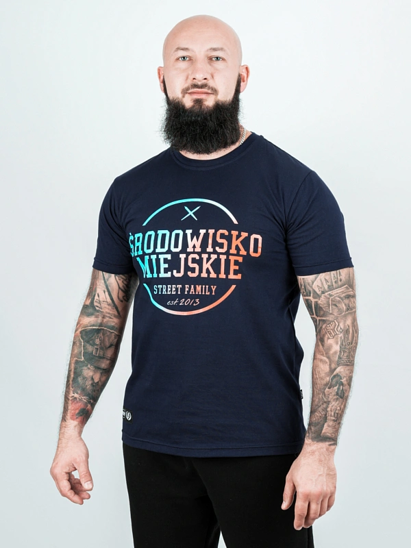 Koszulka męska t-shirt Środowisko Miejskie Theme 2.0 granatowa