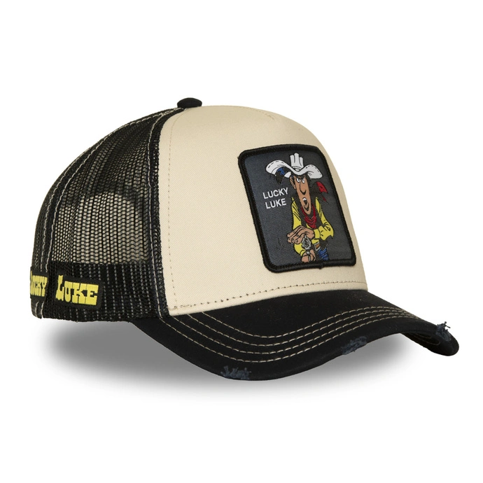 Czapka z daszkiem Capslab Lucky Luke beżowa granatowa