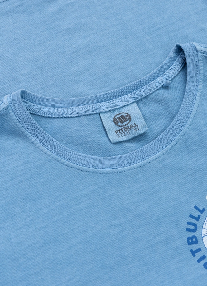 Koszulka damska T-shirt Pit Bull Planet Surf sprany niebieski