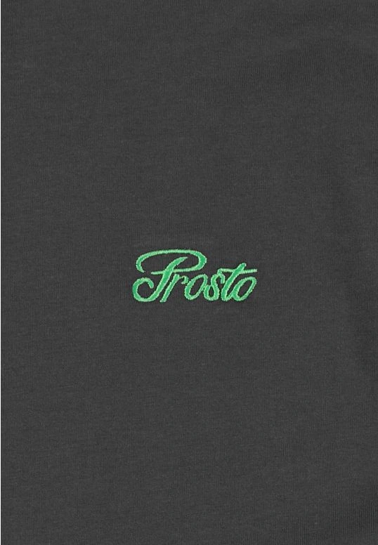 Koszulka longsleeve męski Prosto Coolt grafitowa czarna