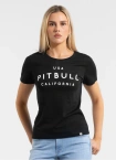 Koszulka t-shirt damska Pit Bull Pitbull USA CAL czarna