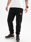 Spodnie dresowe męskie Jigga Wear Simple Crown Patch czarne