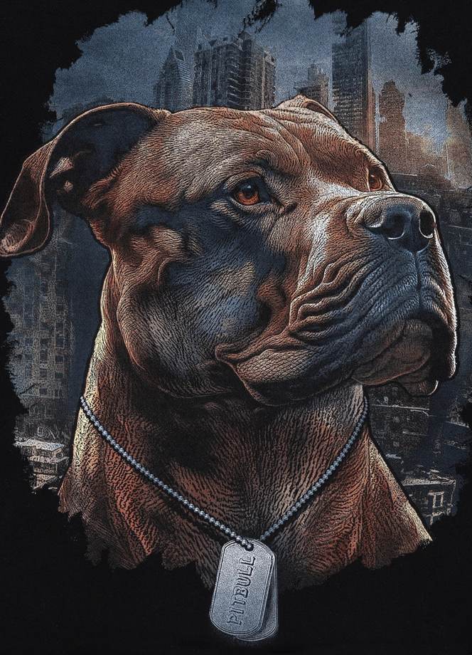 Bluza męska bez kaptura Pit Bull Hero czarna