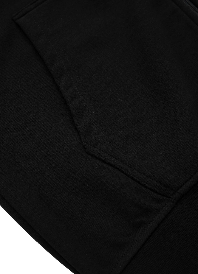Bluza męska z kapturem ZIP Pitbull Pit Bull Tricot Carson hooded czarna