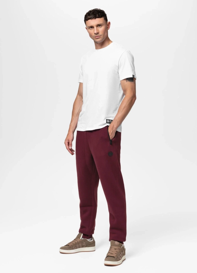 Spodnie męskie dresowe Pit Bull Hatton 25 bordowe