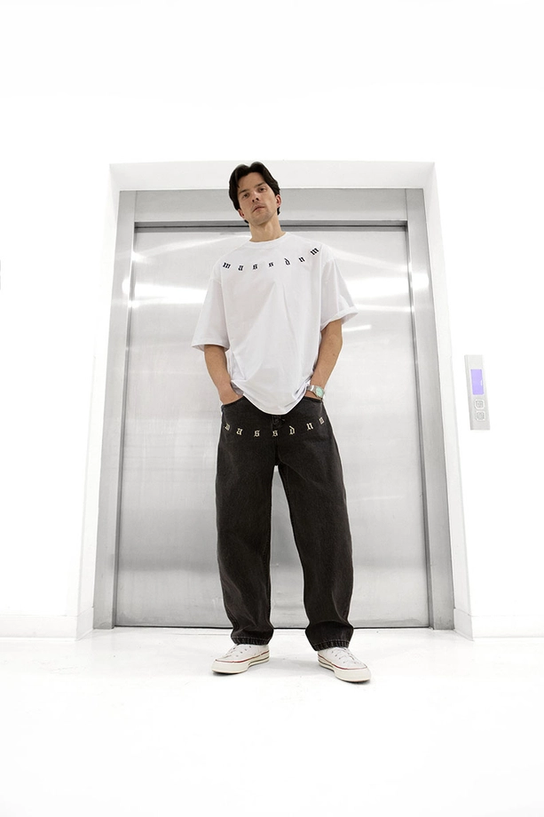 Koszulka męska t-shirt Mass Dnm Bergen biała