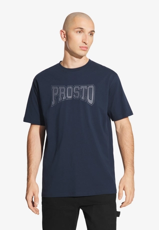 Koszulka męska t-shirt Prosto Collage granatowa