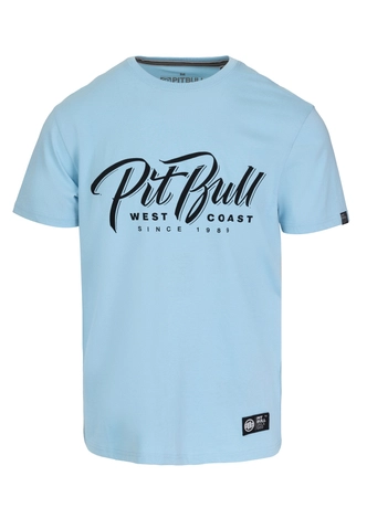 Koszulka męska T-Shirt Pit Bull Pitbull El Jeffe jasno niebieska