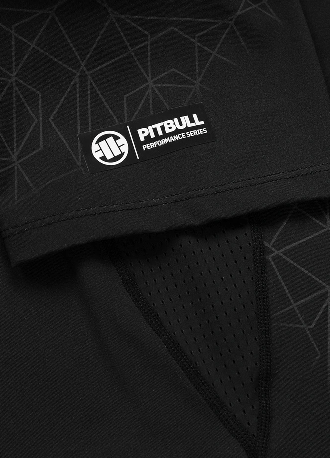 Koszulka męska rashguard Pitbull Ray czarna/niebieska