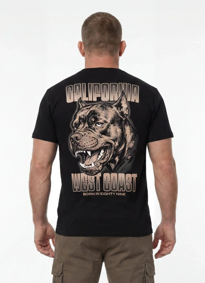 Koszulka męska T-Shirt Pit Bull Best Coast czarna