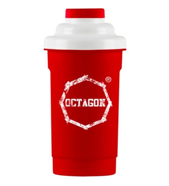 Shaker Octagon Logo red/white