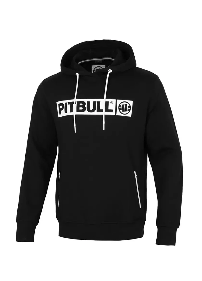 Bluza meska z kapturem Pitbull Pit Bull Hilltop Terry 23 hooded czarna