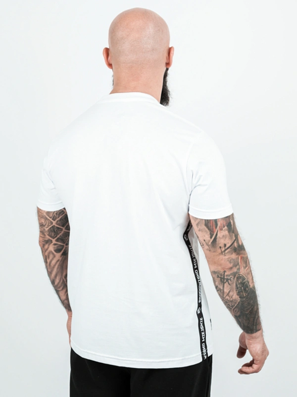 Koszulka męska t-shirt Środowisko Miejskie Miś Lampas biała