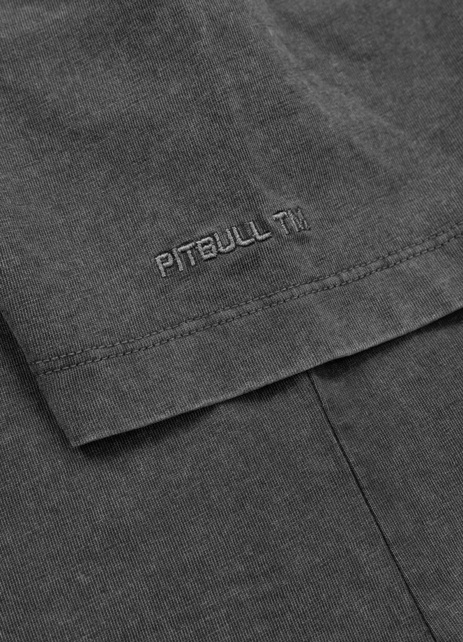 Koszulka damska T-shirt Pit Bull DoubleTrouble sprany szary