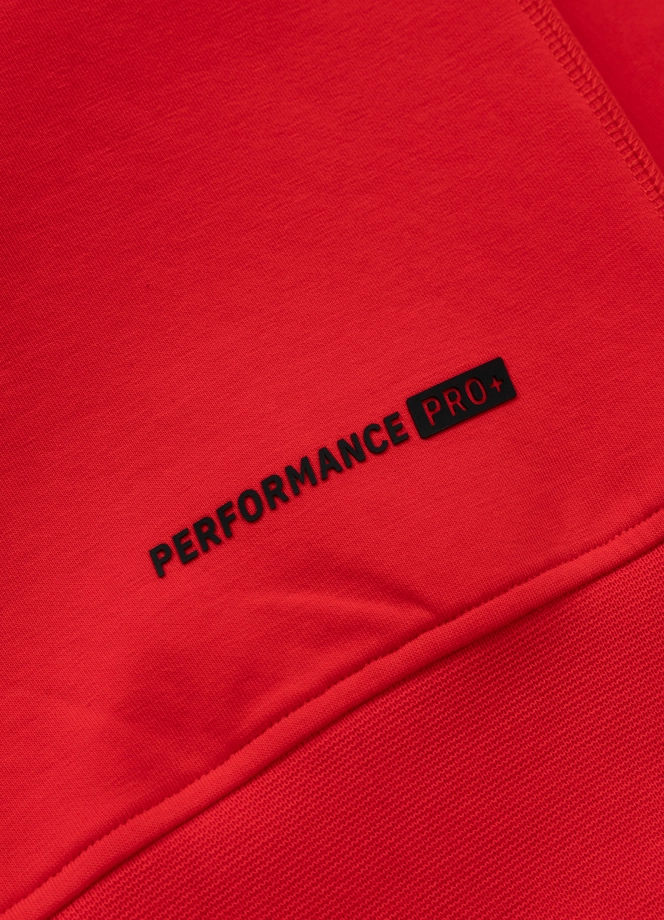 Bluza męska bez kaptura Pitbull Pit Bull Dogwood czerwona