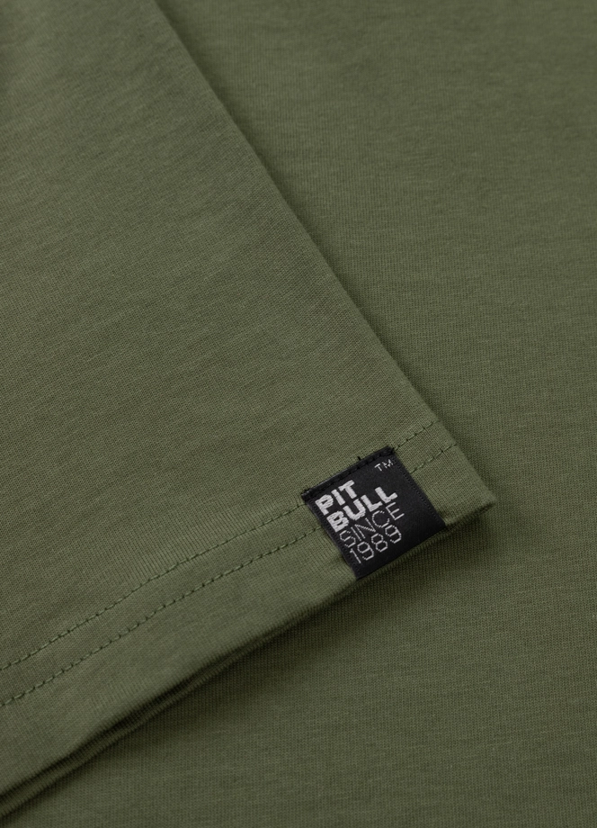 Koszulka męska T-Shirt Pit Bull Pitbull Eighty Nine Dog 25 oliwkowa zielona