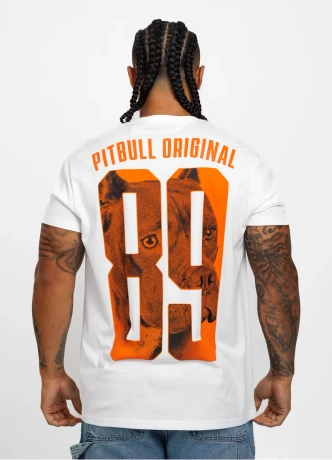 Koszulka męska T-Shirt Pit Bull Pitbull Eighty Nine Dog 25 biała