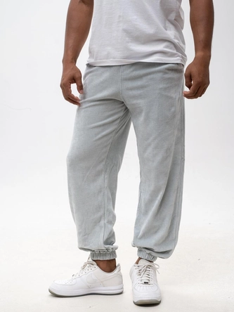 Spodnie męskie sztruksowe Jogger Jigga Wear Cord szare