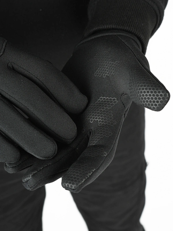 Rękawiczki zimowe Środowisko Miejskie Softshell Laur Touch Screen czarne