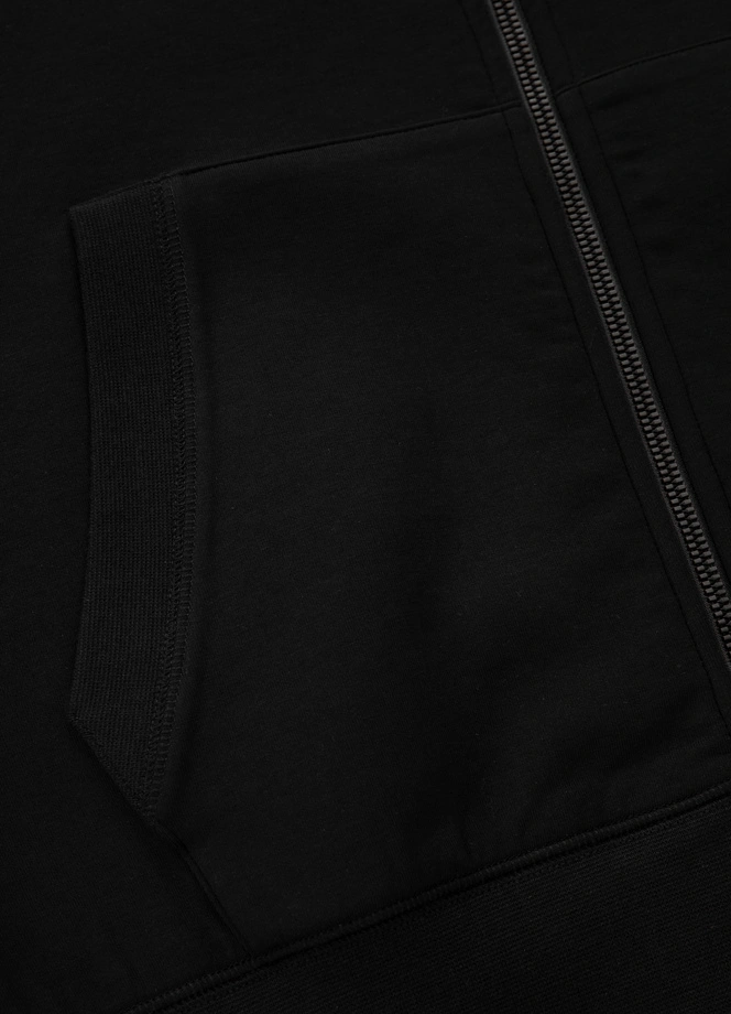 Bluza męska z kapturem Pitbull Pit Bull Sampson ZIP czarna
