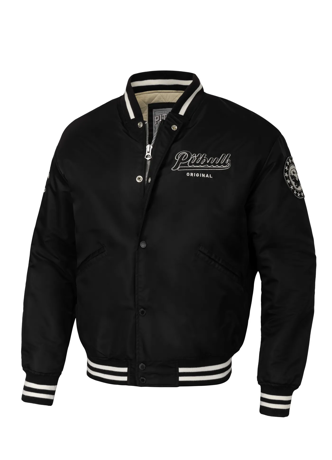 Kurtka męska przejściowa Pit Bull Seabridge baseball jacket czarna