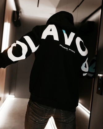 Bluza męska z kapturem Olavoga Vinta czarna