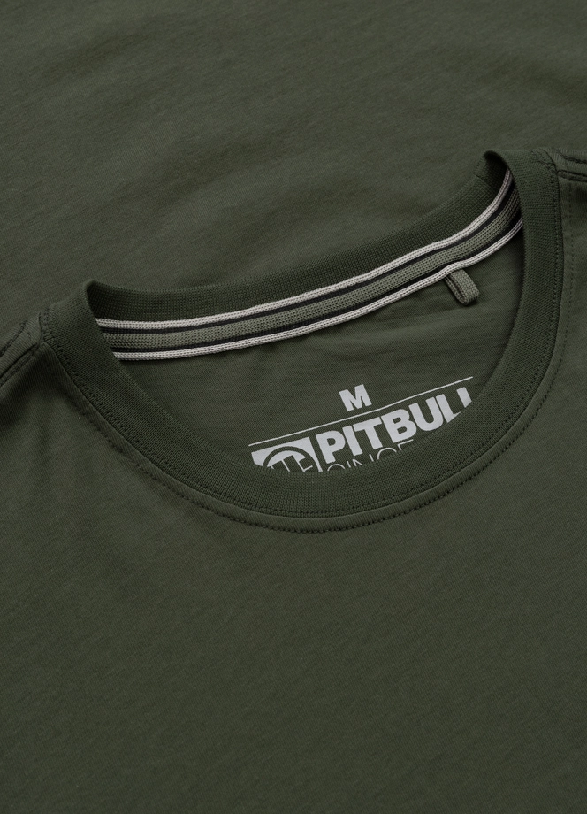 Koszulka męska T-Shirt Pit Bull Pitbull Parabellum ciemno zielona