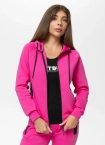 Bluza damska rozpinana z kapturem Pitbull Explory różowa