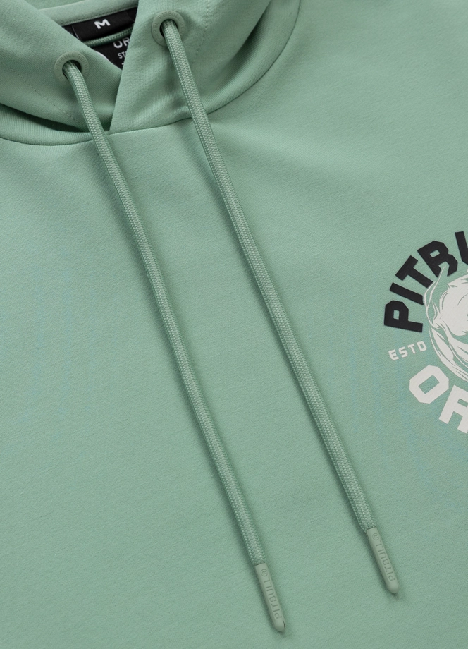 Bluza męska z kapturem Pitbull Pit Bull Dog SD miętowa zielona
