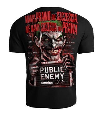 Koszulka męska T-shirt Public Enemy Mamy prawo do szczęścia czarny