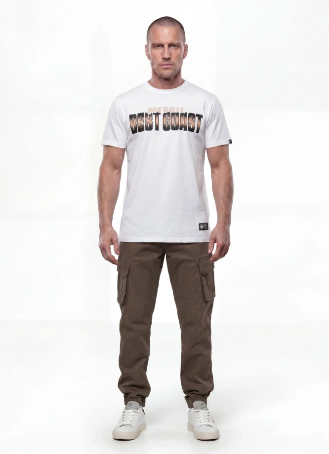 Koszulka męska T-Shirt Pit Bull Best Coast biała