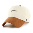 Czapka z daszkiem 47 Brand New York Yankees Mini Script Suede Visor beżowa