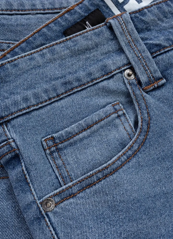 Spodenki szorty jeans męskie Pitbull Classic Wash Hornblend niebieskie