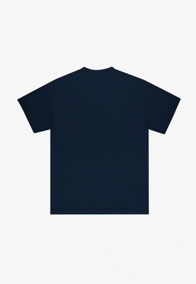 Koszulka męska t-shirt oversize Prosto NoBarking granatowa