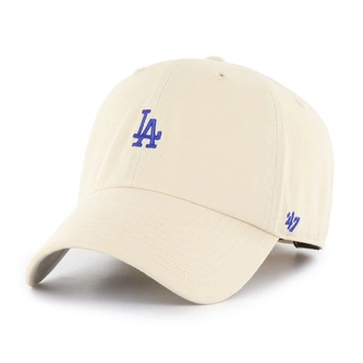 Czapka z daszkiem 47 Brand Los Angeles Dodgers Natural Base Runner Clean Up kremowa