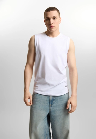 Koszulka męska Tank Top Prosto Logotype biała