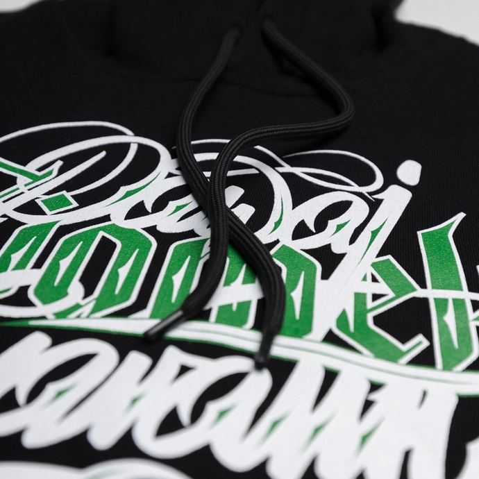 Bluza męska z kapturem Dudek P56 DZZ 2 czarna