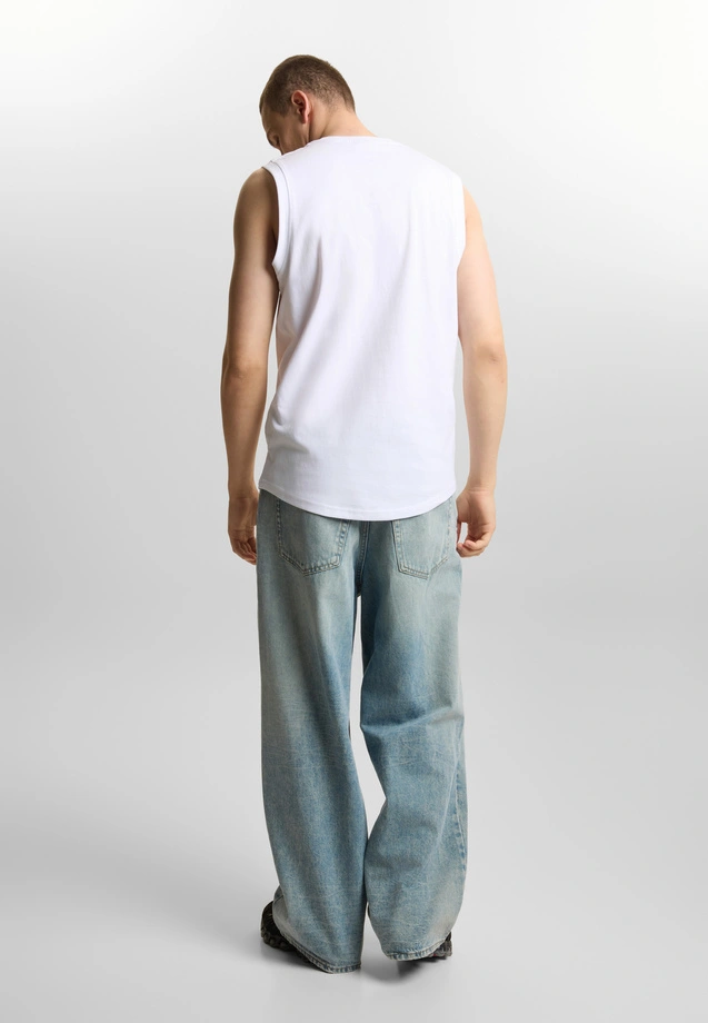 Koszulka męska Tank Top Prosto Logotype biała