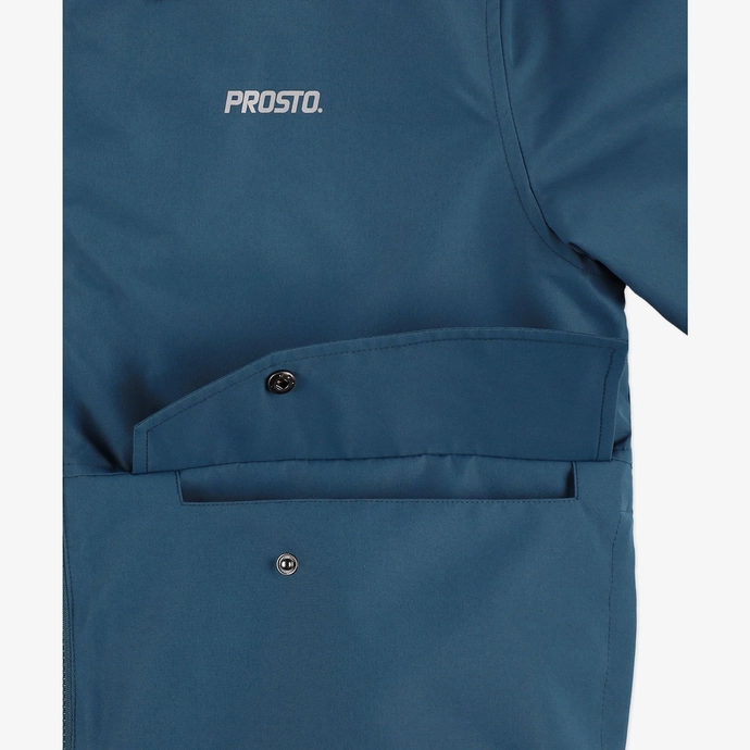 Kurtka zimowa męska z kapturem Prosto Klasyk Gegito Bomber niebieska