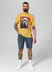Spodenki szorty jeans męskie Pitbull Medium Wash Highlander niebieskie