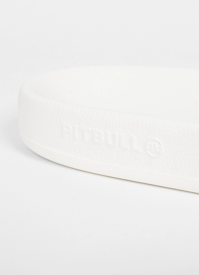 Klapki kąpielowe Pit Bull Logo białe