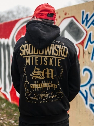 Bluza z kapturem Środowisko Miejskie Theme czarno/złota