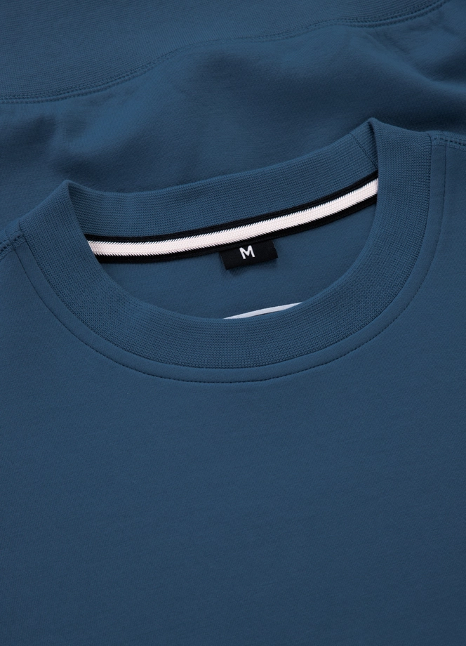 Bluza męska bez kaptura Pit Bull Sampson 25 ciemno niebieska