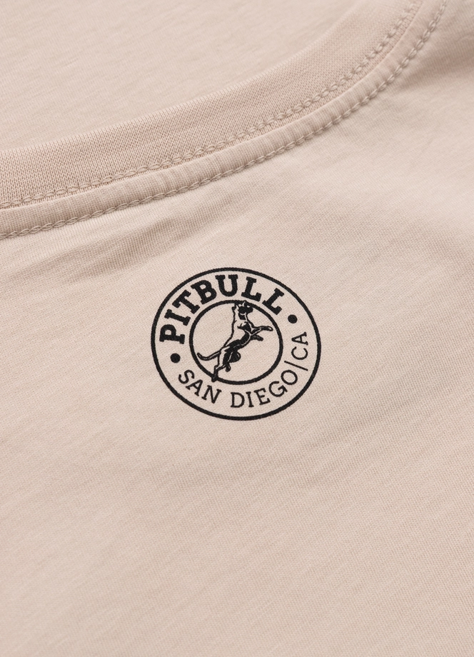 Koszulka męska T-Shirt Pit Bull Pitbull San Diego CA ultra kremowa