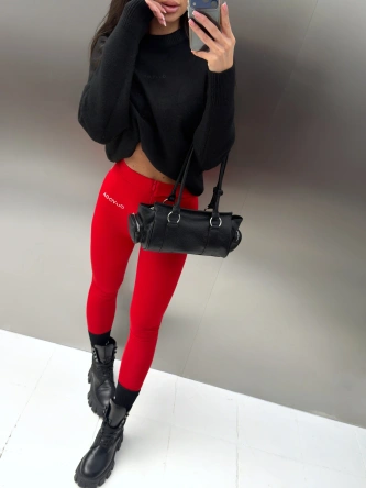 Legginsy damskie Olavoga LUXORA czerwone