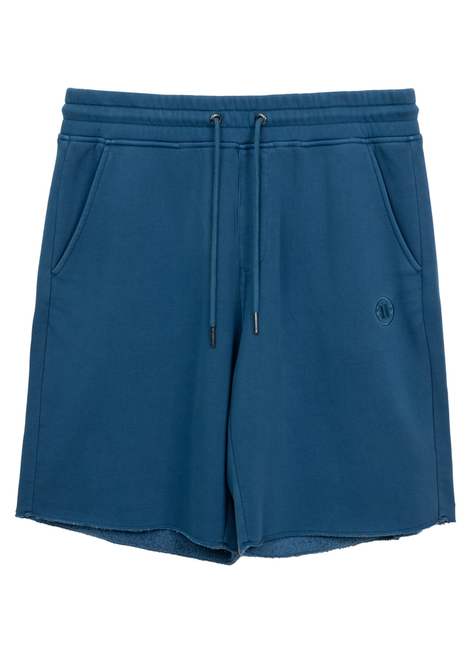 Spodenki szorty dresowe męskie Pitbull Lancaster 2 Washed niebieskie