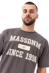 Koszulka męska t-shirt Mass Dnm Campus grafitowa