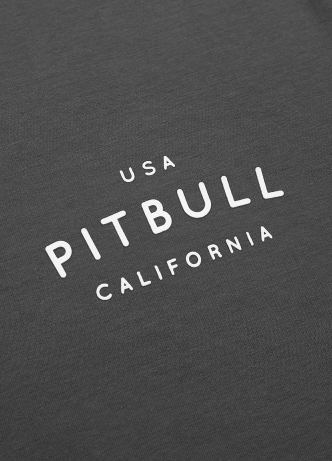Koszulka męska T-Shirt Pit Bull Pitbull USA CAL Slim Fit grafitowa