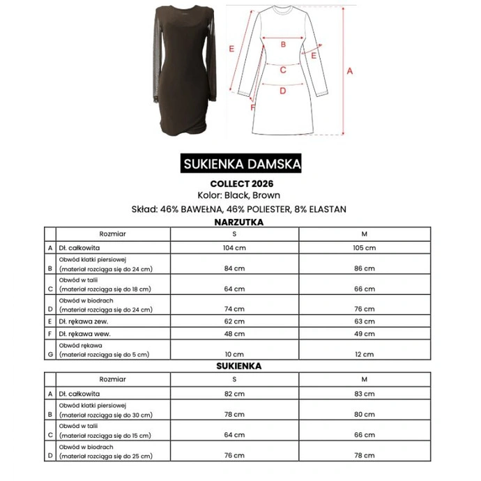 Sukienka damska Olavoga COLLECT czarna